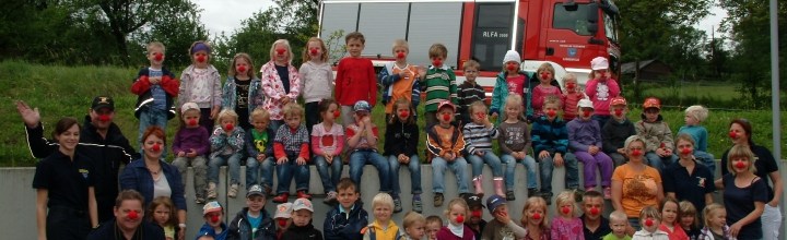 Kindergarten bei der Feuerwehr